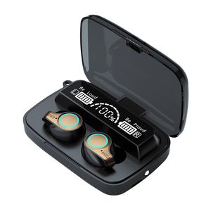 TWS M18 Słuchawki Wkładki douszne Bluetooth 5.1 9D Stereo bezprzewodowy sportowy zestaw słuchawkowy 2200 mAh Wyświetlacz LED M10 M16 M19