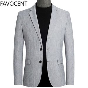 Giacca da uomo Moda Top Slim Bello Primavera Autunno Abiti maschili Cappotto Britannico Casual Uomo Giacca bianca Giacca Solid 201104