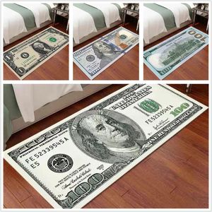 Tapetes de dinheiro tapetes de dinheiro de carpete Bill Runner Area Rug for Bedroom Rettangular Bay Janela Varanda Americana Cama BlanketCarpets