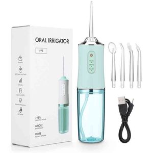 Dental Water Flosser Oral Irrigator Jet Toothpick 1400 rpm 3 Lägen Tandrenare Tandbrush Hygien rengöringsmaskin 220510