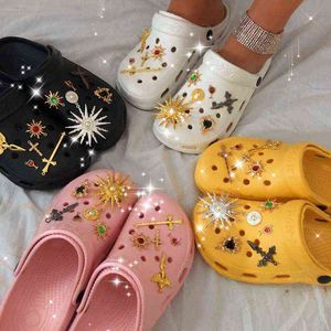 Nxy Sandals Summer Women Slippers Jewelry Shoes Clogs Platform Garden Beach Flip