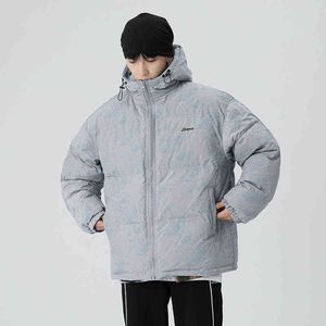 LIFENWENNA Fashion Photochromic Parkas Men Winter Harajuku Hooded Jacket Male Casual Warm Thicken Coat Loose Couple Outwear 5XL T220802