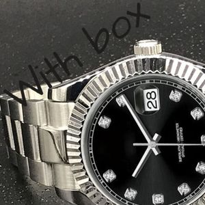 men watch Automatic luxury watches 2813 Mechanical Big Magnifier 41mm Stainless steel Diamond solid Clasp President Male Wristwatches