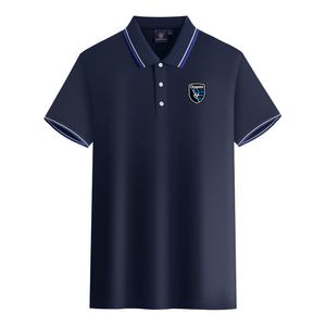 San Jose Earthquakes Men and Women Polos Mercerised Cotton Short Sleeve Lapel Breattable Sports T-Shirt logotyp kan anpassas