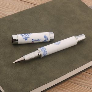 Ballpoint Pens Brand Ceramics Blue and White Rollerball Pen Office School Strodd Signature Ink PensballPoint