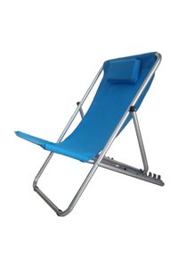 Camp Furniture Balcony Terrace Garden Chaise Lounge Folding Padded 5 Level Adjustable Reclining Comfortable Beach Fishing Tv Chair