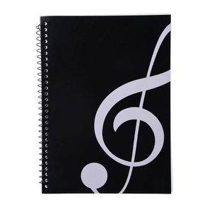 Not Defteri 50 Sayfalar Müzik Sayfası Spiral Notebook Stave Personel El Yazması Kağıt Alıştırma Kitabı Kompozisyon Çift Taraflı Yazma