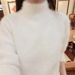 2020 New Arrivals Autumn Winter Basic Turtleneck Mink Cashmere Sweater Hot Factory Customize Mink Cashmere Pullovers tbsr333 Y200722