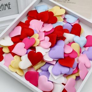 Party Decoration mm Romantic Sponge Satin Fabric Heart Petals Wedding Confetti Table Bed For Valentine s DayParty