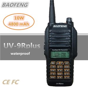 Baofeng UV R plus W mah walkie talkie km waterdichte uhf vhf draagbare cb radiostation handheld hf transceiver scanner3310