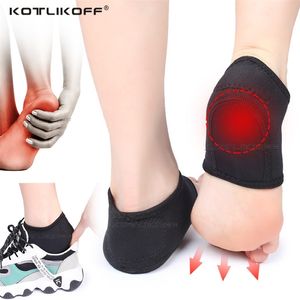 Plantar Fasciitis Salto Socks Anticrack Pano elástico para Aquiles Tendinite Callus Spurs Rachado Pé de alívio do salto Almofado 220713