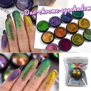 Ombretto Multi Chrome Ombretto Glitter Palette Metallic Shiny Pallete Polvere Pigmento Occhi Trucco Cosmetico per feste Harv22