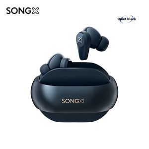 Nowe bezprzewodowe słuchawki Songx12 ANC Aktywne szum anulowanie BLEV5.2 HiFi dźwięk słuchawki pierścień IPX4 Wodoodporna gra muzyczna