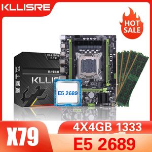 Kllisre X79 Zestaw Combo Combo Set LGA 2011 E5 2689 CPU 4 sztuk x 4 GB = 16 GB pamięci DDR3 ECC RAM 1333MHZFree Dostawa