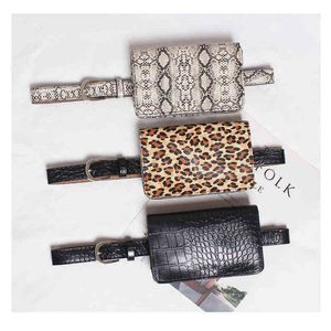 Women Bag serpentine Waist bag PU leather Pack Snakeskin Fanny Drop Belt Beach Hip Bags Handbags Wallet A33 220531