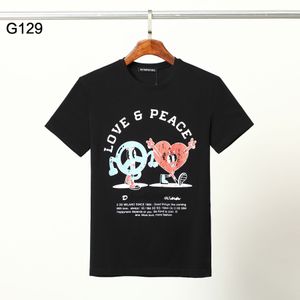 そして、メンズデザイナーTシャツイタリアンミラノファッションプリントTシャツ夏の黒いホワイトヒップホップストリートウェア100％コットントップスプラス62159 1374 EUHW