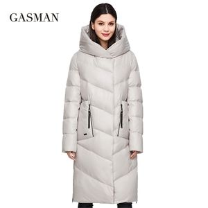 ガスマンファッションブランドダウンパーカの冬用ジャケット女性コート長い厚い脱毛女性ジャケットプラスサイズ206 211120