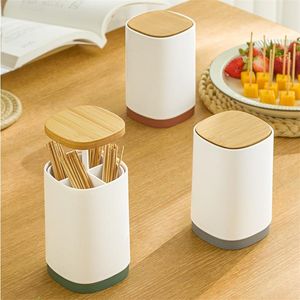 Wholesale toothpick container box for sale - Group buy Pop Up Cotton Swabs Holder Toothpick Dispenser Case Holder Storage Organizer Box Home Hotel Decoration Container E3
