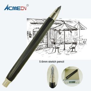 ACME 5.6mmメカニカルペンシル39Gメタルアルミニウムヘビースクールプッシュ格納式のスケッチ描画文房具Y200709