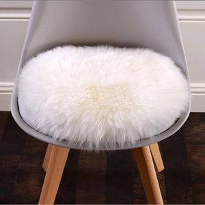 Cushion/Decorative Pillow 30cm Soft Artificial Sheepskin Carpet Cushion Cover Bedroom Blanket Warm Long Hair Seat Fur Floor MatCushion/Decor