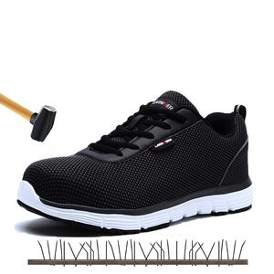 Safety Shoes Men Steel Toe Safety Work Shoes For Men Lightweight Breathable AntiSmashing NonSlip Antistatic Protective Shoes Y200915