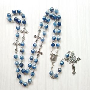 Hängsmycke Halsband Ankomst Vintage Rosary Katolska Ornament Virgin Cross Jesus Kristus Religiöst Halsband för Kvinnor