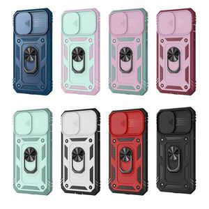 Casos telefônicos multifuncionais de serviço pesado para iPhone 13 12 11 Pro Max Mount Magnetic Car Montagem Xsmax XR XS x 8 7 6 Plus Sliding Camera Protetive Phones Case Wholesale DHL