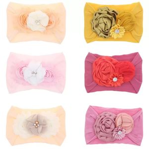 new Girls Hair Accessories Baby Headbands Kids Bands Infant Bows Newborn Accessory Soft Nylon Headwear