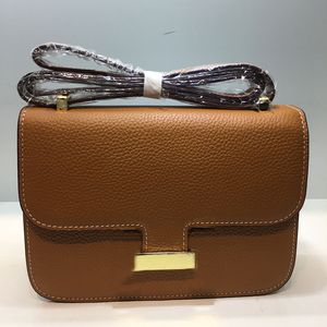 Crossbody Bag kadın çanta çanta inek derisi el çantaları flep cüzdan altın toka uzun omuz kayışı iç bölme üst yüksek lüks