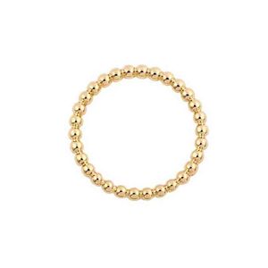 Nova fábrica Ringos de contas simples anel de moda de ouro rosa de ouro prateado para mulheres pode misturar cor efr023275m