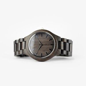 Armbanduhren handgefertigt schwarze Sandelholz Uhren Liebhaber coole Natur Holz Quarz Automatische Uhr in Geschenkboxwatchwatches Armbanduhrenwatcheswatches