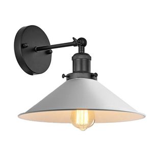 V￤gglampa imdgr vintage loft vit industriell sconce ljus f￶r hemma inomhus daglig belysning nordisk hush￥llsrum ljusv￤gg