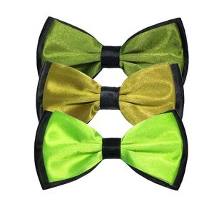 Dziełki 8/3/1pcs Zielony dorosły Bowtie Rozebrany krawat Butterfly Suknia ślubna Męska formalna kropka