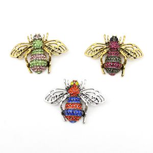 20 Pcs/Lot Custom Brooches Rhinestone Bumble Pin Bee Insect Brooch Pin For Women Decoration/Gift