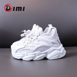 DiMi Spring Children Casual Sport Shoes Fashion Deshabless вязание мягкое дно без скольжения детские кроссовки для мальчиков девочки 220516