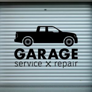 Naklejki ścienne Garaż Service Service Struszka naklejka warsztat samochodowy Auto Art Dekoracja