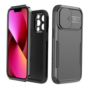 Slide Camera Cover Cases Heavy Duty Shockproof Anti-Scratch Rugged Full Body Protective Case for iPhone 13 Pro MAX /iPhone 13 6.1/13 Pro 6.1