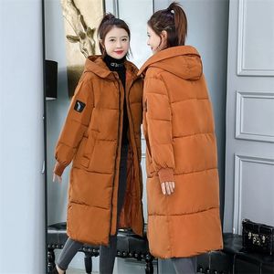 7xl 8xl Plus Size Women Parkas Casual Autumn Winter Hooded Long Kurtka Kobietowa płaszcz grube ciepła kurtka zimowa dla kobiet 201126