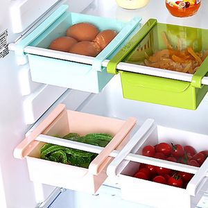 Scatole portaoggetti Contenitori per frigorifero sotto il ripiano Contenitore per frigorifero domestico Vassoio per frigorifero salvaspazio Accessori per organizer da cucina