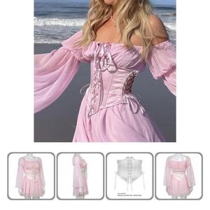 Bustiers & Corsets Women Corset Elegant Fashion Decorative Waist Gathered Waistband For DatingBustiers