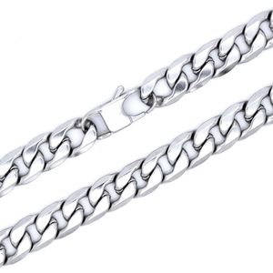 Cadena De Collar Masculino al por mayor-Collar de acero inoxidable cadena de burbuja masculina joyas cibernéticas de mm de ancho pulgadas cm cm2269