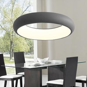 Pendellampor moderna LED -lampor runda hängande lampa för matsal levande aluminium lyster upphängning armaturberoende
