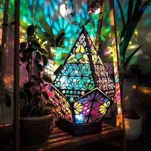 Annan utomhusbelysning Bohemian Light Polar Star Large Floor Lamp Style Decor Gift Fairy Geometric Home For Kitchen Hall Banan Ideal ROOMOTHER