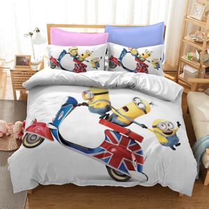 Bettwäsche-Sets Little Yellow US/Europa/UK-Größe Quilt Cartoon Bettdecke Bettdecke Kissenbezug 2-3 Stück Erwachsene KinderBettwäsche