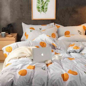 New Aloe Cotton Four Piece Gift Bedding Copripiumino Frosted Student Dormitory Small Fresh Three Set
