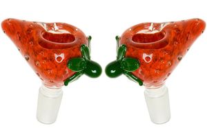 Vintage Peach Apple Fruit Strawberry Bowl 14mm 18mm Male for hookah glass bong water Smoking pipe can put customer logo by DHL UPS CNE