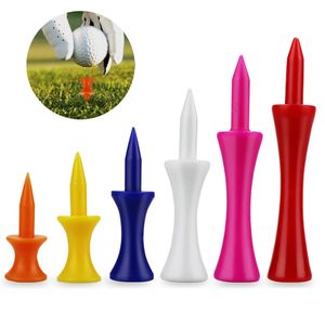 20 stücke Bunte Kunststoff Golf Tee Step Down Absolvierte Schloss Tee Höhe Control Golf Ball Halter Golf Zubehör