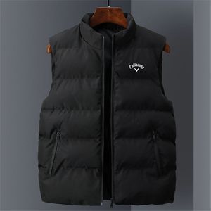 Spring men's jacket Style Vest Golf clothing Golf Jacket Fashion Trend Zipper Vest Down Jacket Men Windproof golf wear 220722