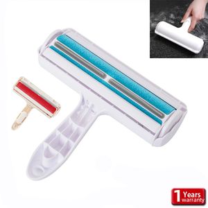Brushes Pet Hair Roller Remover Lint Brush 2-Way Dog Cat Comb Tool Convenient Cleaning Dogs Cat Fur Brushs Base Home Furniture Sofa Clothe Inventory Wholesale
