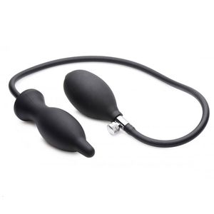 Massaggiatore per adulti Gonfiatore Plug anale gonfiabile in silicone Grande culo pompare giocattoli per donne Uomo giocattolo